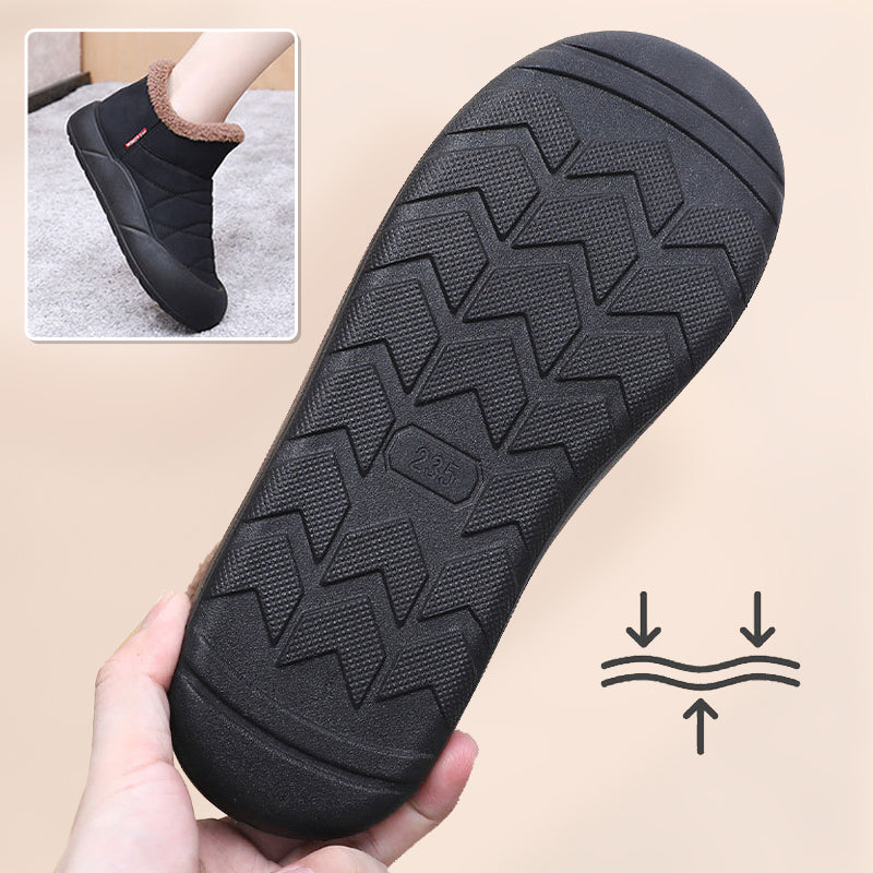Schlupf-Schneestiefel mit Kunstplüschfutter für Damen