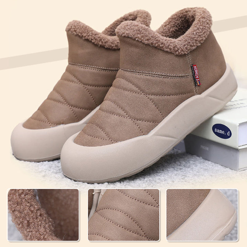 Schlupf-Schneestiefel mit Kunstplüschfutter für Damen