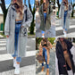 📢📢50%Rabatt!!!🎉💃Oversize-Kapuzen-Sweatshirt-Mantel für Damen