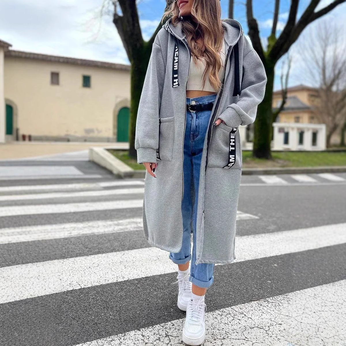 🥳💞 Über 78.000 Stück verkauft!🧥Oversize-Kapuzen-Sweatshirt-Mantel für Damen🎁
