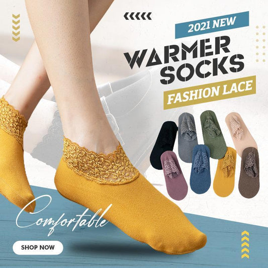 Neue Mode Spitze Warmer Socken (Eine Größe passt alle)