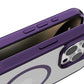 Magnetische Handyhülle in Metallic-Optik mit unsichtbarem Ständer für iPhone 16-13 Serien