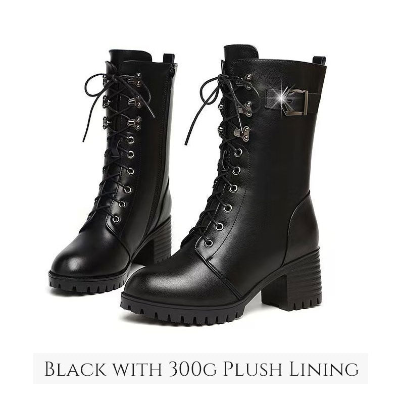 Damen Schnürstiefel Mode
