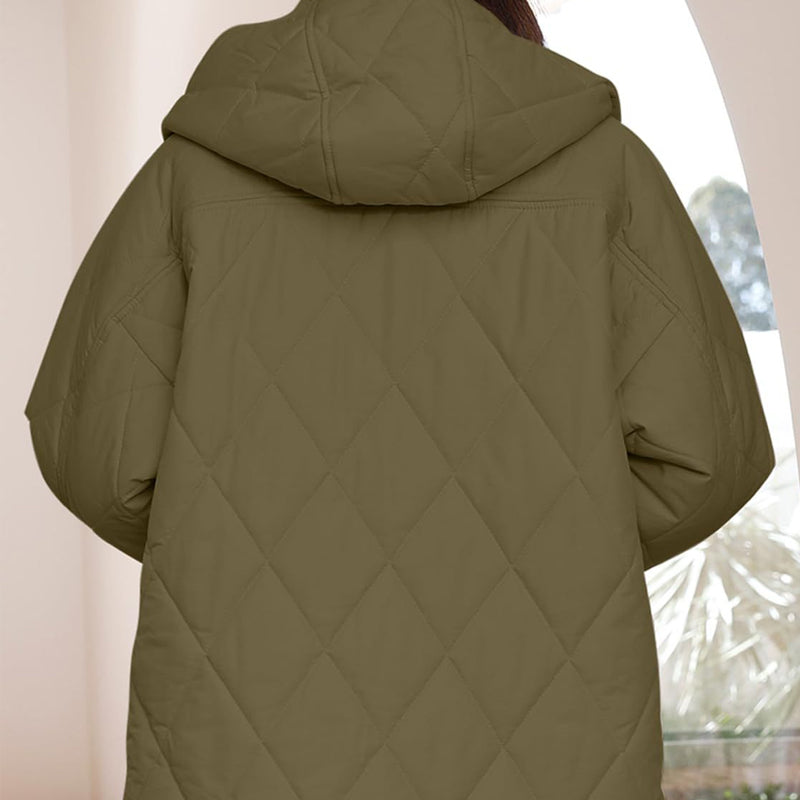 50%Rabatt🔥 Trendige leichte Steppjacke mit Kapuze für Damen im Winter