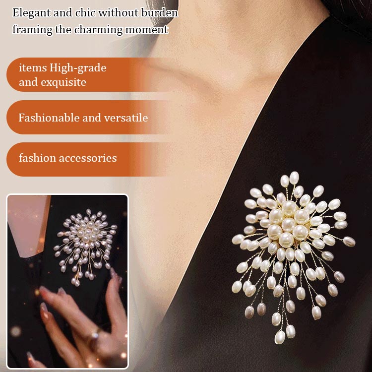 ✨Hochwertige, exquisite, handgefertigte Perlenbrosche für Damen