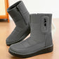 Damen Warme Schneestiefel mit seitlichem Reißverschluss