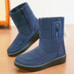 Damen Warme Schneestiefel mit seitlichem Reißverschluss