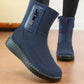 Damen Warme Schneestiefel mit seitlichem Reißverschluss