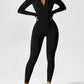Jumpsuit mit langen Ärmeln und Reißverschluss