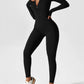 Jumpsuit mit langen Ärmeln und Reißverschluss