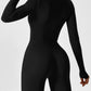 Jumpsuit mit langen Ärmeln und Reißverschluss