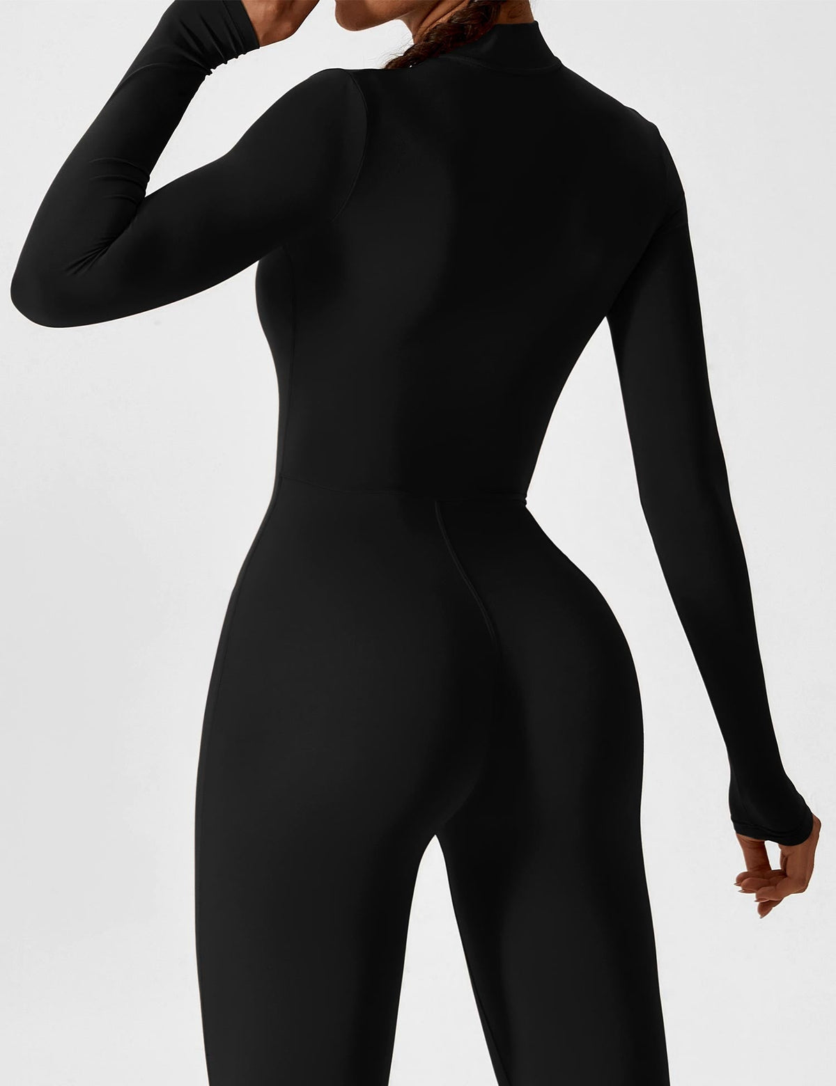 Jumpsuit mit langen Ärmeln und Reißverschluss