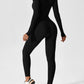 Jumpsuit mit langen Ärmeln und Reißverschluss