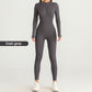 Jumpsuit mit langen Ärmeln und Reißverschluss