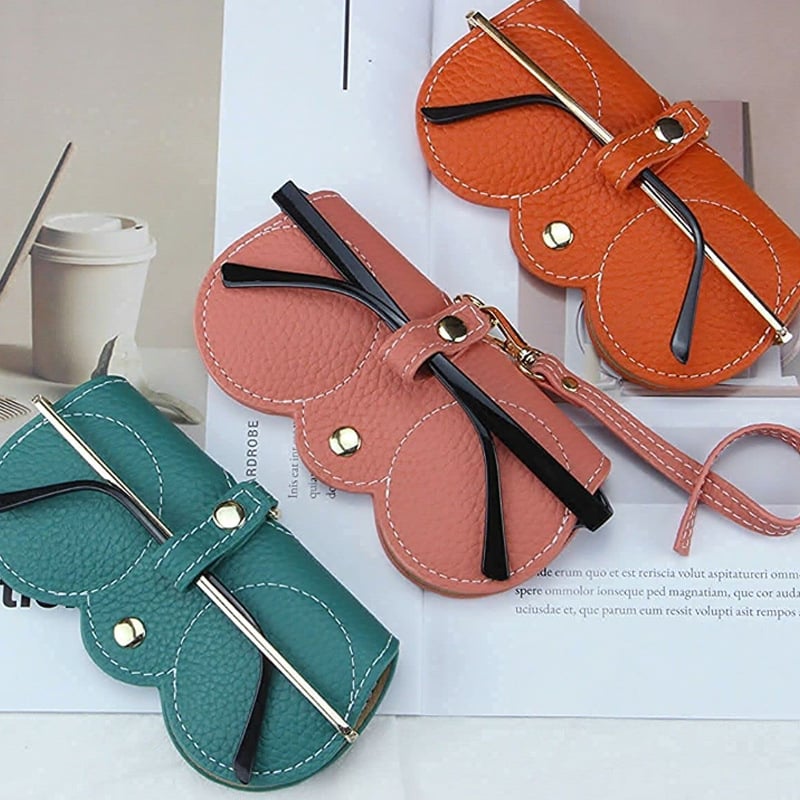 Kaufen Sie eins und erhalten Sie eins gratis✨Heißer Verkauf✨Sonnenbrillentasche aus weichem Leder👓️