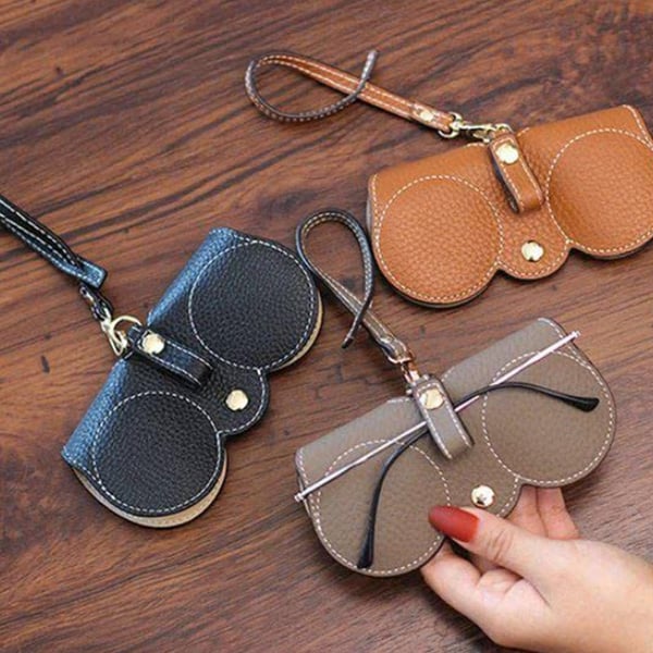 Kaufen Sie eins und erhalten Sie eins gratis✨Heißer Verkauf✨Sonnenbrillentasche aus weichem Leder👓️