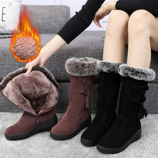 Damenschneeschuhe mit weichem, rutschfestem Schutz