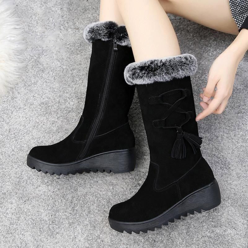Damenschneeschuhe mit weichem, rutschfestem Schutz