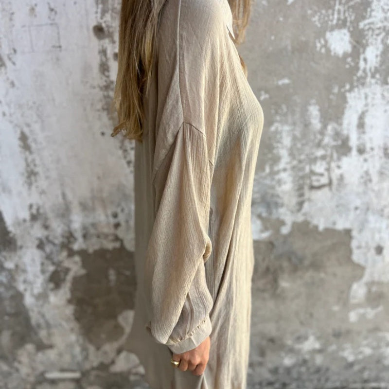 💖Lässiger Damen-Zweiteiler aus Langarmbluse und Shorts✨