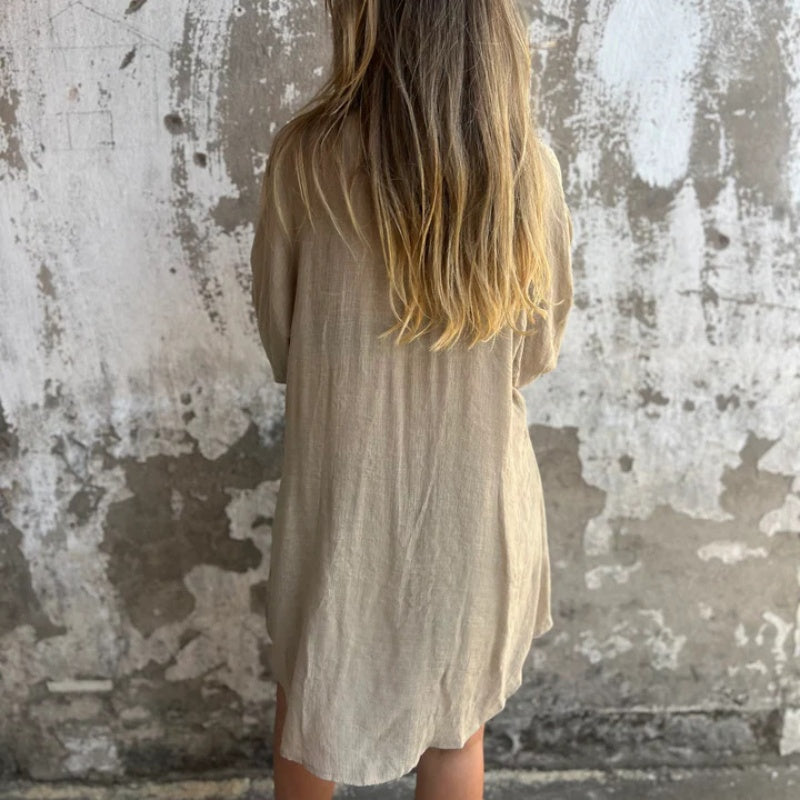 💖Lässiger Damen-Zweiteiler aus Langarmbluse und Shorts✨