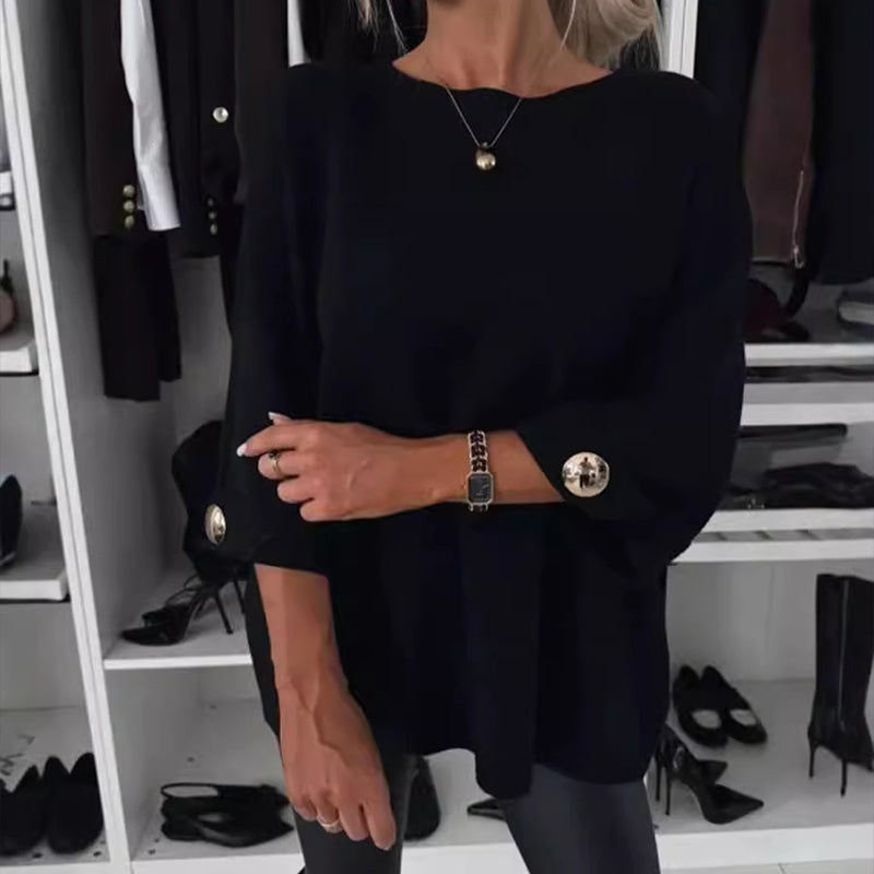 👚HEISSER VERKAUF 49%  - Klassisches, einfarbiges Strickoberteil für Damen