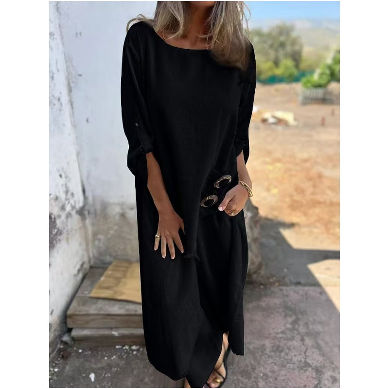 🌸New Arrival Hot Sale 🔥Eleganter Damenanzug aus Baumwollleinen (2-teiliges Set)