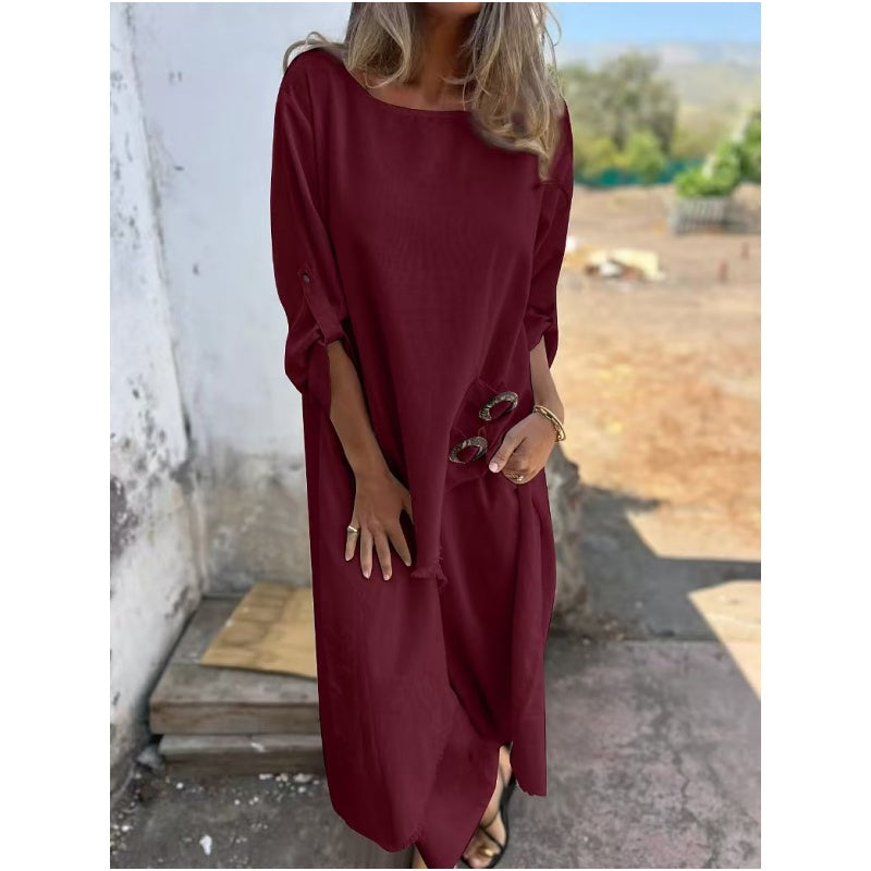 🌸New Arrival Hot Sale 🔥Eleganter Damenanzug aus Baumwollleinen (2-teiliges Set)
