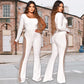 🌸Saisonrabatt 49%🌸 Sexy schulterfreier, figurbetonter Jumpsuit mit Strasssteinen