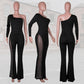 🌸Saisonrabatt 49%🌸 Sexy schulterfreier, figurbetonter Jumpsuit mit Strasssteinen