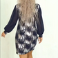 💕👗Elegantes Kleid mit Rundhalsausschnitt und langen Ärmeln✨