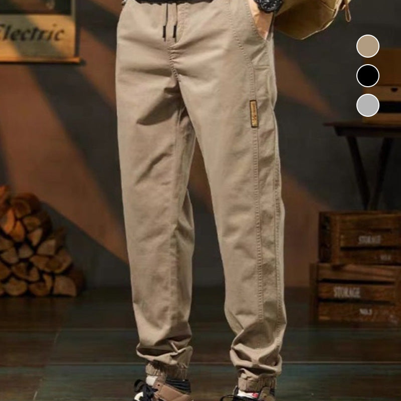 Stilvolle Freizeithose mit Kordelzugbund und Taschen