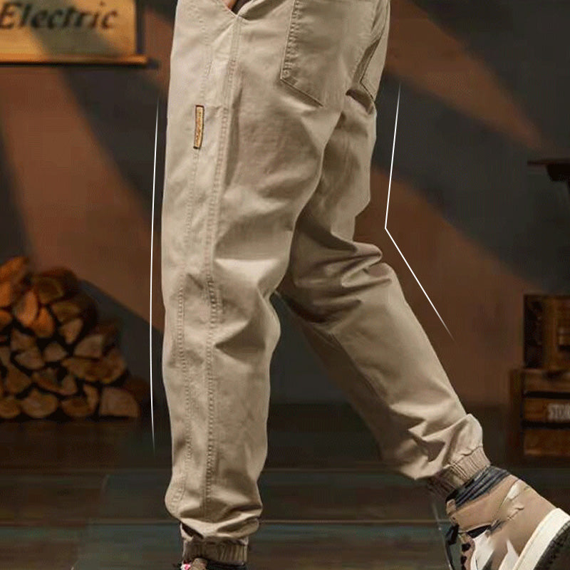 Stilvolle Freizeithose mit Kordelzugbund und Taschen