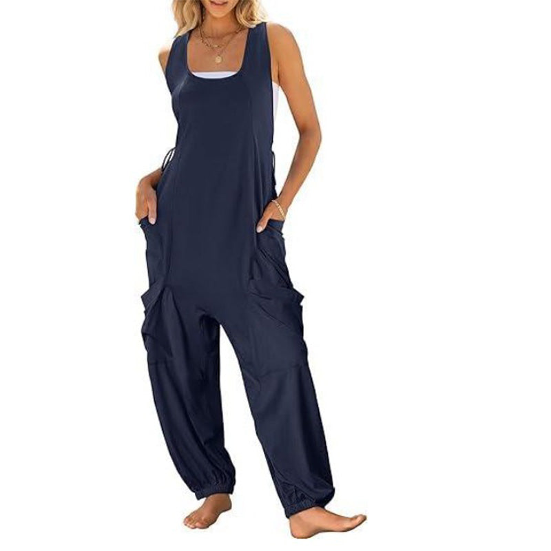 🔥Heißer Verkauf🔥 - Ärmelloser Baggy-Jumpsuit für Damen🎀