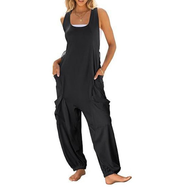 🔥Heißer Verkauf🔥 - Ärmelloser Baggy-Jumpsuit für Damen🎀