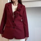 🌹 Elegante, langärmlige Bürojacken für Damen in Rosa