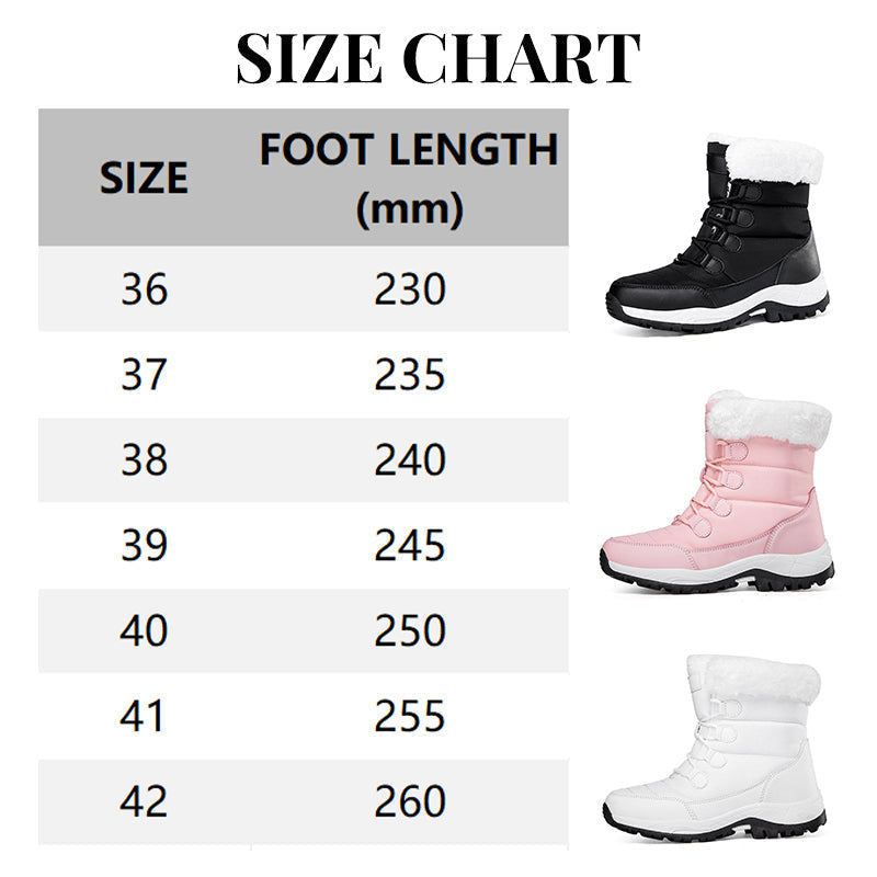 Trendige, rutschfeste und warme Schneestiefel für Frauen