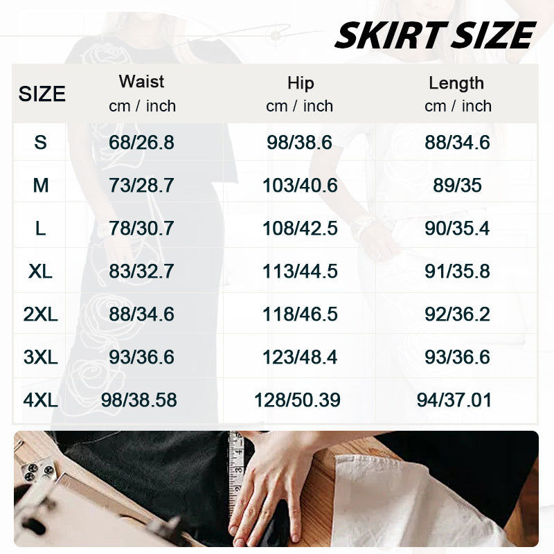 Lässiges T-Shirt mit Blumenmuster und Bustier-Rock für Frauen