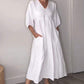 49 % Rabatt!🦢Damen V-Ausschnitt Freizeitkleid