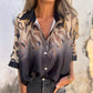 Button-Down-Hemd mit Leopardenmuster für Damen