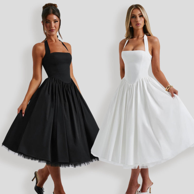 Damen Neckholder Partykleid