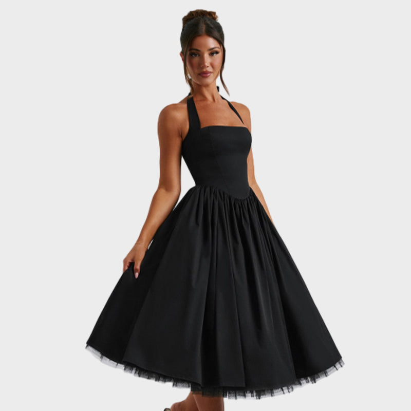 Damen Neckholder Partykleid
