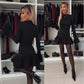 Damen Minikleid mit ausgestellten Ärmeln und schmaler Passform