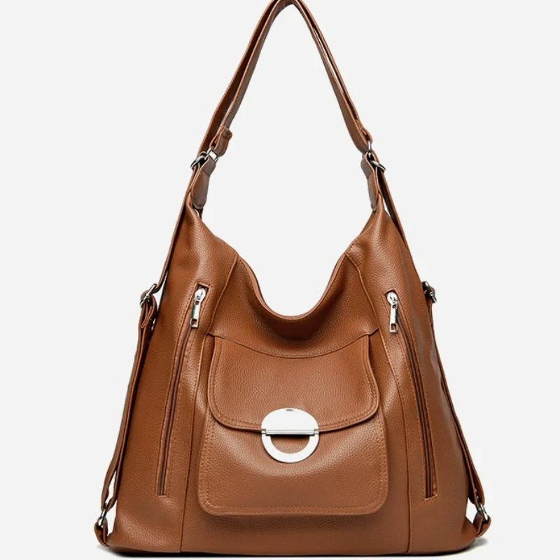 Damen-Convertible stilvolle PU-Ledertasche mit mehreren Fächern