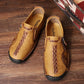 Herren Casual Kunstleder Slip-On Reißverschluss Schuhe
