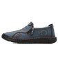 Herren Casual Kunstleder Slip-On Reißverschluss Schuhe