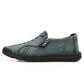 Herren Casual Kunstleder Slip-On Reißverschluss Schuhe
