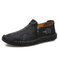 Herren Casual Kunstleder Slip-On Reißverschluss Schuhe