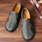 Herren Casual Kunstleder Slip-On Reißverschluss Schuhe