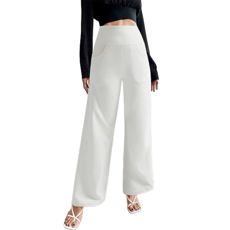 🔥🌹Bestseller👉Stretch-Yoga-Loungehose mit weitem Bein und Taschen für Damen💞💐