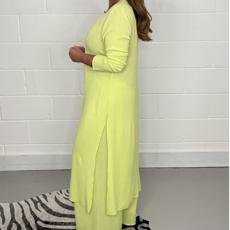 🌈HEISSER VERKAUF🌈 2-teiliges Set aus lockerem, langem Oberteil und Hose für Damen